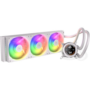 Cooler CPU Krux HydroGlance 360 ARGB LCD White