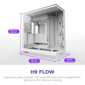 NZXT H9 Flow, White