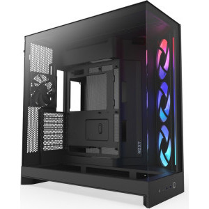 Carcasa NZXT H9 Flow RGB, Black - PC Garage