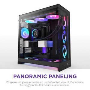 Carcasa NZXT H9 Flow RGB+, Black - PC Garage