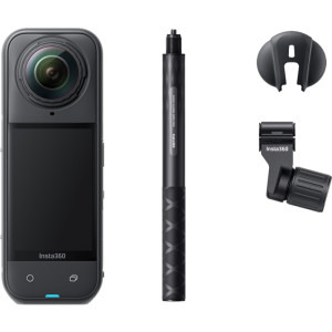 Camera video actiune Insta360 X5 Midnight Black Ski Bundle