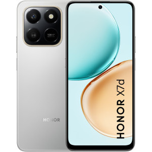 Honor X7d, 128GB, 6GB RAM, Dual SIM, 4G, Tri-Camera, Meteor Silver