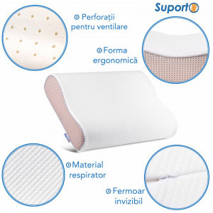 Suporto Perna de dormit ergonomica, hipoalergenica