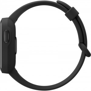 Xiaomi Mi Watch Lite, policarbonat negru, curea TPU negru + GPS, 12 moduri sport, Rezistent la apa, senzor HR, autonomie pana la 9 zile