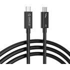 Cablu video Orico TBL05, USB-C Male la Thunderbolt 3 Male, 0.5 m, negru