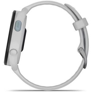 Garmin Forerunner 165 Music, GPS/Wi-Fi, Mist Grey curea Silicon Whitestone