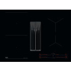 Plita incorporabila AEG TCH74B01FB, Inductie, 4 zone de gatit, Hota integrata, Bridge, 70 cm, Negru
