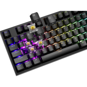 Genesis THOR 404 RGB Gateron Yellow Pro Switch Mecanica Black