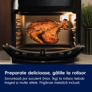 Electrolux Friteuza cu aer cald Seria 800 EAF12B, 1800W, 12L, Negru