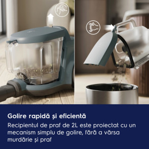 Electrolux Seria 300 EL31C1LDB, fara sac, 850W, 2L, Albastru/Negru