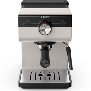 Espressor de cafea Krups manual Authentic C40 XP381B10, 1000W, 15bar, 2L, Negru/Gri