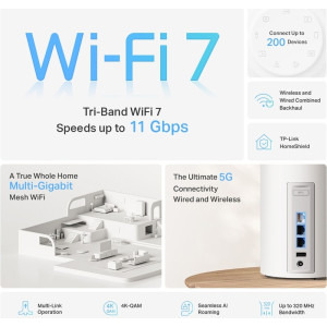 TP-LINK 5Gigabit Deco BE65 Pro Tri-Band WiFi 7 3buc