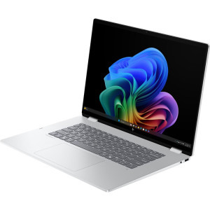 HP 16'' OmniBook X FlipNGAI 16-as0023nn, 1920 x 1200 IPS Touch, Procesor Intel® Core™ Ultra 7 256V (12M Cache, up to 4.80 GHz), 16GB LPDDR5X, 1TB SSD, Intel Arc 140V, Win 11 Home, Glacier Silver