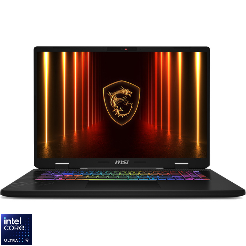 Laptop MSI Gaming 17'' Crosshair 17 HX AI D2XWGKG, QHD+ 240Hz, Procesor Intel® Core™ Ultra 9 275HX (36M Cache, up to 5.40 GHz), 32GB DDR5, 1TB SSD, GeForce RTX 5070 8GB, Free DOS, Cosmos Gray