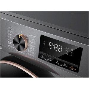 TCL FP1012SA0, 10 kg, 1200 RPM, Clasa A, Inverter, Steam Wash, Quick Wash, Drum Clean, Honeycomb Drum, Argintiu