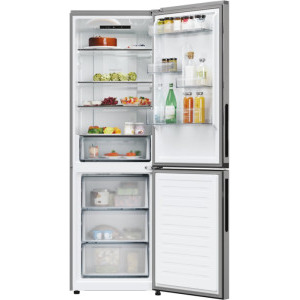 Candy ECN2CQTEX186, 355 L, Clasa E, No Frost, Circle Fresh, Fresh 0°C Area, hOn, Control electronic, 185 cm, Inox