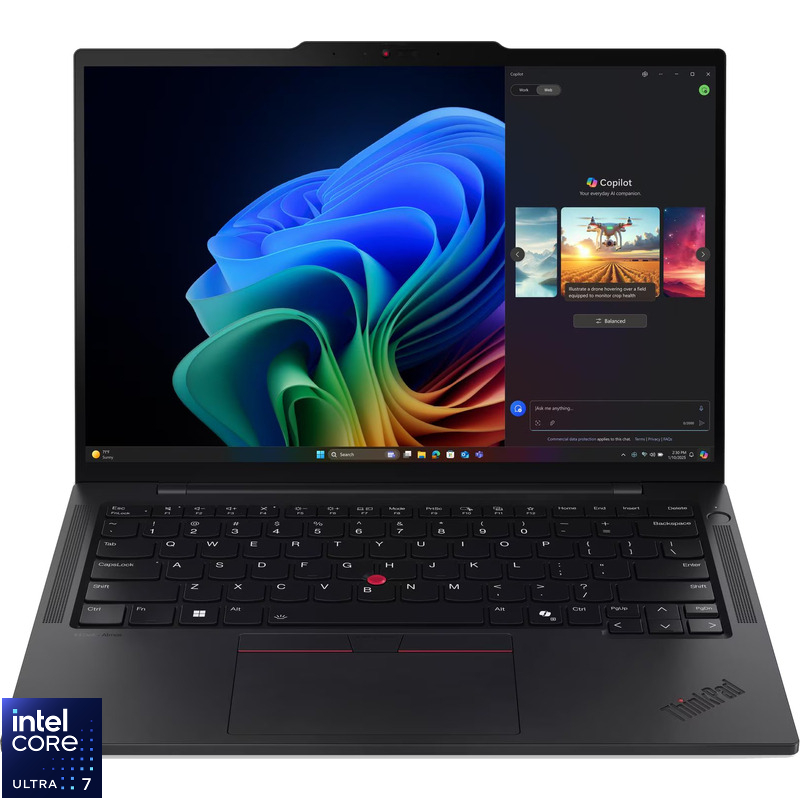 Laptop Lenovo 14'' ThinkPad T14s Gen 6, 2.8K OLED 120Hz VRR Touch, Procesor Intel® Core™ Ultra 7 255U (12M Cache, up to 5.20 GHz), 32GB LPDDR5X, 512GB SSD, Intel Graphics, Win 11 Pro, Black