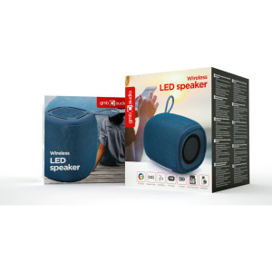 Gembird Boxa portabila SPK-BT-LED-03-B BT LED Blue