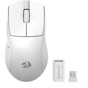 Mouse Gaming Redragon King Lite 1K Wireless BT, White