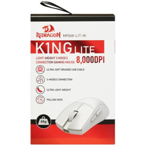 Redragon King Lite 1K Wireless BT, White