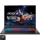 Laptop Acer Gaming 18'' Nitro 18 AI AN18-61, WQXGA IPS 165, Procesor AMD Ryzen™ AI 9 365 (24M Cache, up to 5.0 GHz), 32GB DDR5, 1TB + 1TB SSD, GeForce RTX 5070 Ti 12GB, No OS, Obsidian Black