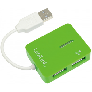 Hub USB Logilink UA0138 Green USB 2.0