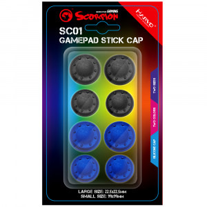 Marvo capace din silicon pentru gamepad Black/Blue