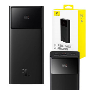 Baseus Star-Lord Digital, 20000 mAh, 2x USB, 1x USB-C, 30W, Black
