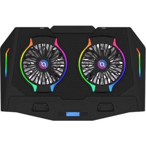 AQIRYS Pluto, diagonala max. de pana la 17.3 inch, iluminare RGB, hub USB, stand pentru telefon