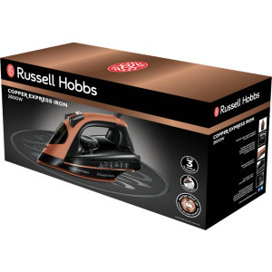 Russell Hobbs Fier de calcat Copper Express 23975-56, 2600W, 40g/min, Negru/Cupru