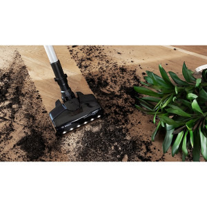 Bosch vertical Unlimited 7, BCS711A, 3 trepte de putere, 0.3L, Motor TurboSpin, Tija flexibila, Functie Quick Stand, Gri