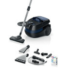 Aspirator Bosch multifunctional cu spalare Wet&Dry BWD41700, 1700W, sac 2.5L, rezervor apa 5L, perie tapiterie, perie mobilier, duza pentru spatii ingustefiltru HEPA-lavabil, Negru, cu sac