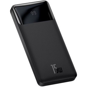 Baterie externa Baseus Bipow, 10000 mAh, PD 15W, 1x USB-C, 2x USB, Black