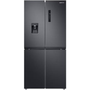 Frigider Side By Side Samsung RF48A401EB4/EO, 488 L, Clasa E, No Frost, Digital Inverter, Twin Cooling Plus, Dozator apa + gheata, Control electronic, 179 cm, Negru