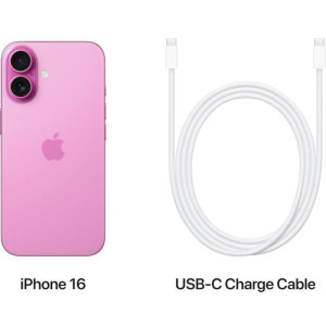Apple iPhone 16 Plus, 128GB, 5G, Pink