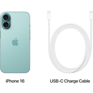 Apple iPhone 16 Plus, 512GB, 5G, Teal