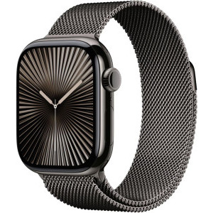 Apple Watch Series 10, 42mm Carcasa Titanium Slate, Slate Milanese Loop, GPS + Cellular