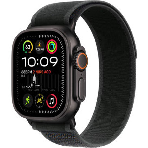 SmartWatch Apple Watch Ultra 2 v2, Cellular 49mm Black Titanium Case with Black Trail Loop - M/L