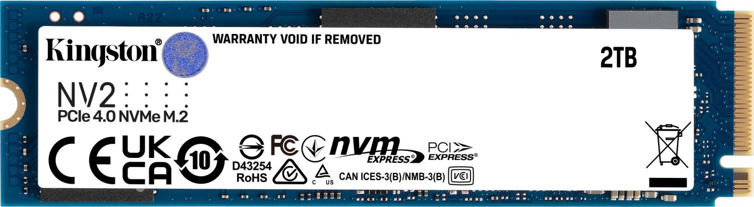 SSD Kingston NV2 2TB PCI Express 4.0 x4 M.2 2280
