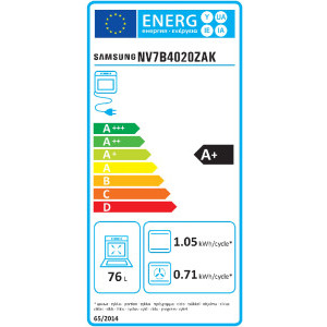 Samsung NV7B4020ZAK/U2 Bespoke, Electric, 76 L, Autocuratare catalitica, Display, Clasa A+, Negru