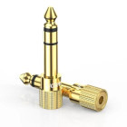 Adaptor Ugreen 1x Jack 6.35 mm Male - 1x Jack 3.5 mm Female, auriu