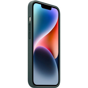 Apple Protectie pentru spate, material piele, cu MagSafe pentru iPhone 14 Plus, culoare Forest Green