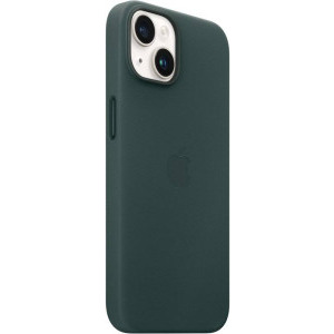 Apple Protectie pentru spate, material piele, cu MagSafe pentru iPhone 14 Plus, culoare Forest Green