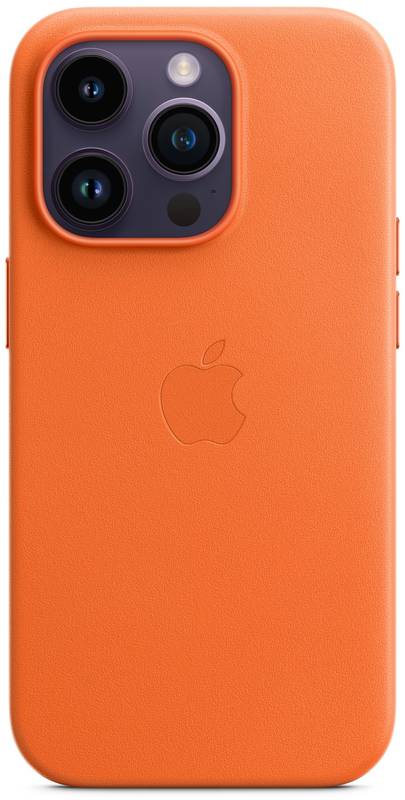 Apple Protectie pentru spate, material piele, cu MagSafe pentru iPhone 14 Pro Max, culoare Umber