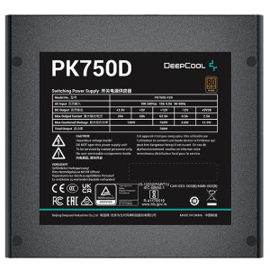 Deepcool PK750D, 80+ Bronze, 750W