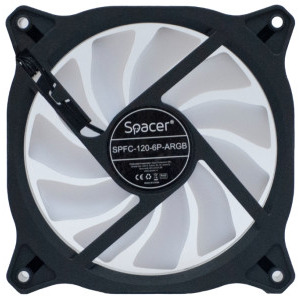 Spacer SPFC-120-6P-ARGB Black