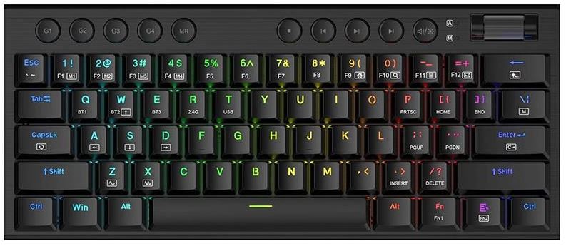 Tastatura Gaming Redragon Noctis Pro Black RGB Mecanica Red Switch