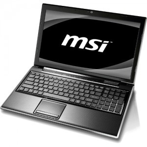 MSI 15.6'' FX603-047XEU Core i5 460M 2.53GHz 4GB 640GB GeForce GT 425M 1GB Black
