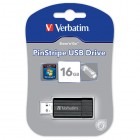 Memorie externa Verbatim PinStripe 16GB negru
