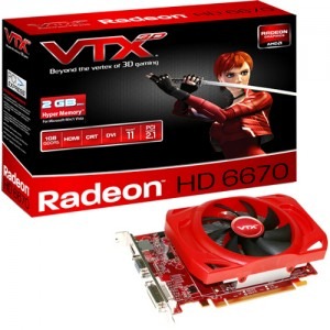 VTX3D Radeon HD6670 1GB GDDR5 128-bit